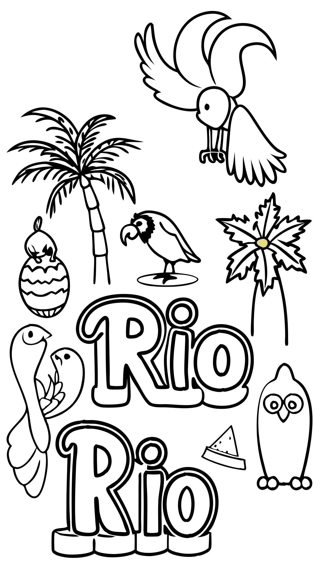 coloring pages rio